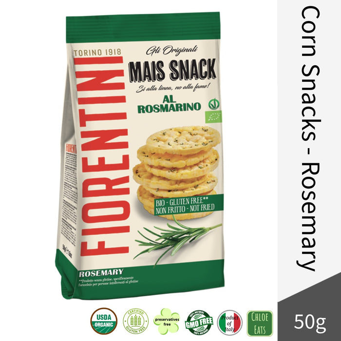 Fiorentini Italian Organic Corn Snacks - Rosemary 50g