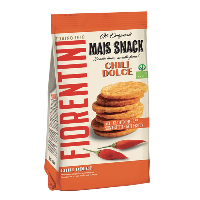 Fiorentini Italian Organic Corn Snacks - Sweet Chilli 50g