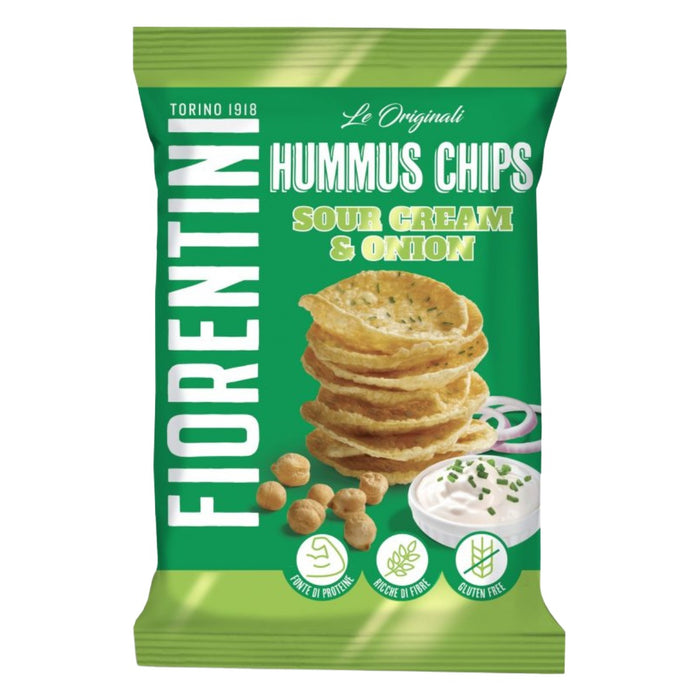 Fiorentini Italian Organic Chickpea Hummus Chips - Sour Cream and Onion 40g