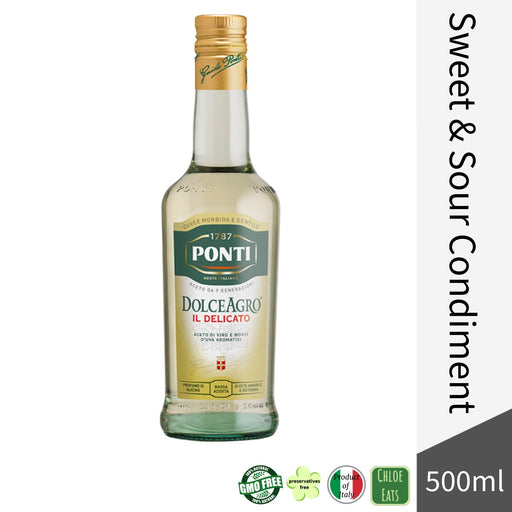 Ponti Italian Dolceagro Mild Sweet and sour Condiment - 500ml