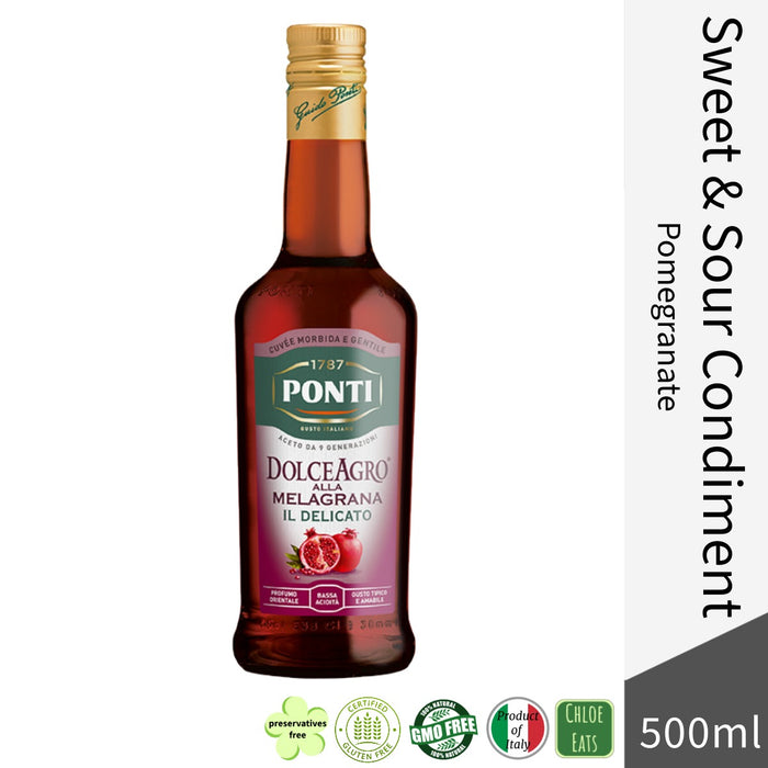Ponti Italian Dolceagro Pomegranate Condiment - 500ml