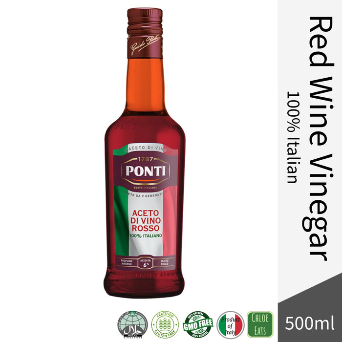 Ponti Italian Red Wine Vinegar 500ml