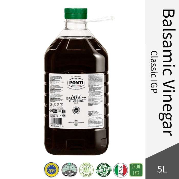 Ponti Italian Balsamic Vinegar of Modena PGI 5L