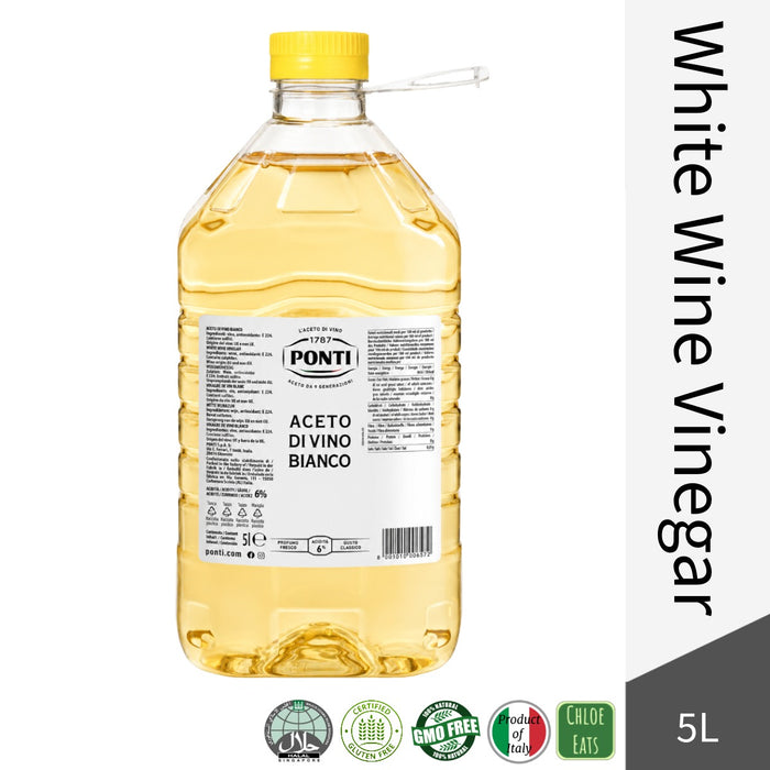 Ponti Italian White Wine Vinegar 5L