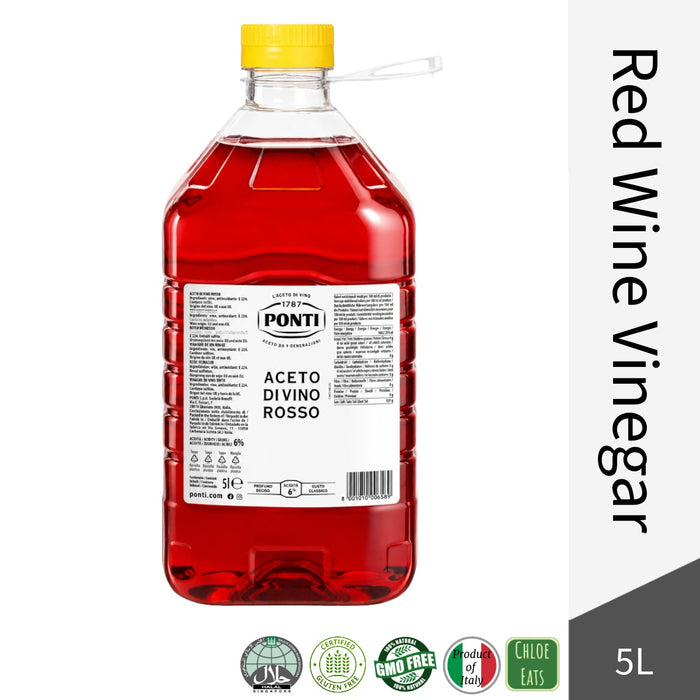 Ponti Italian Red Wine Vinegar 5L