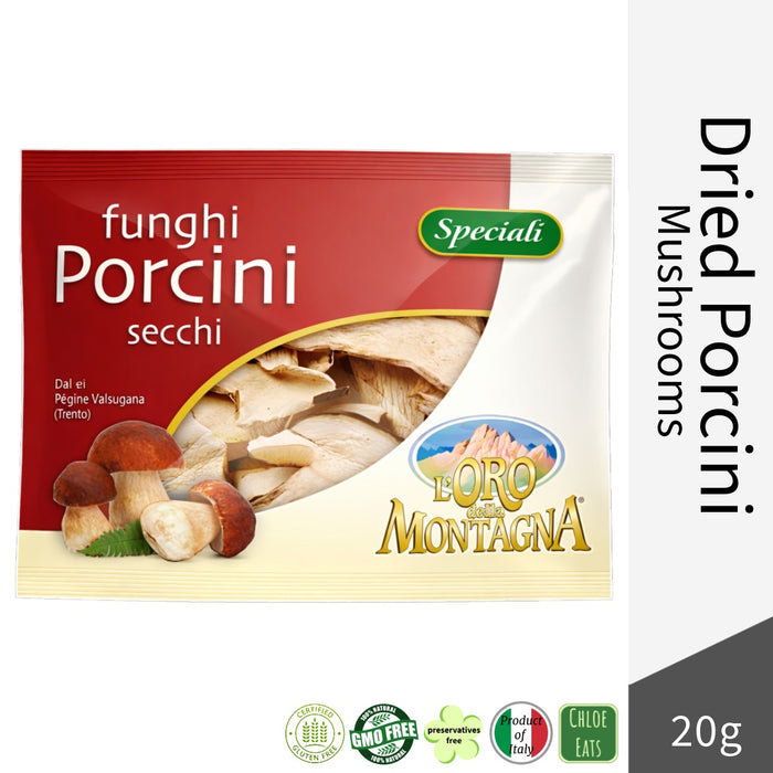 L'Oro della Montagna Dried Porcini Mushrooms 20g
