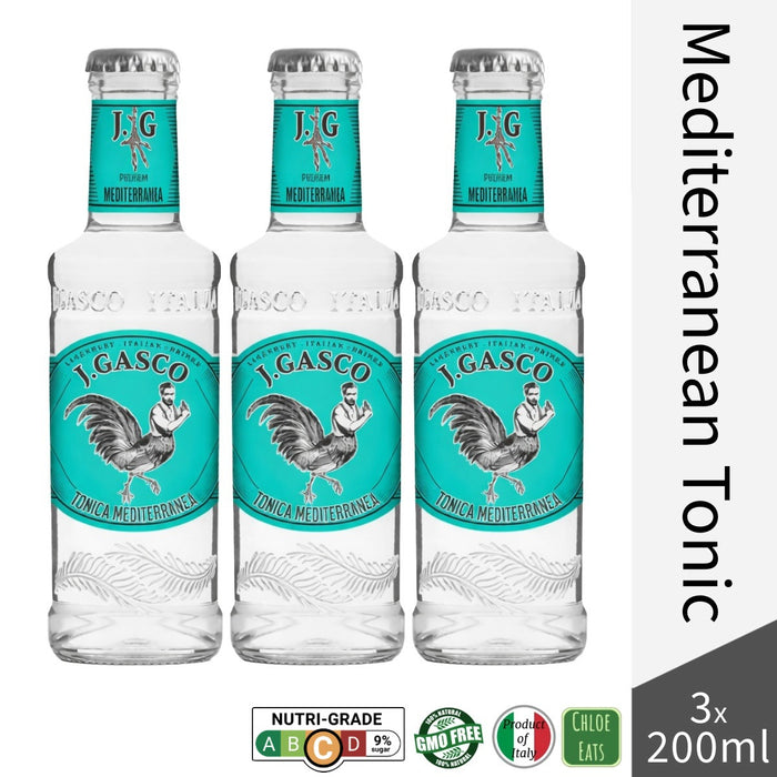 J.Gasco Italian premium Mediterranean Tonic 3x200ml