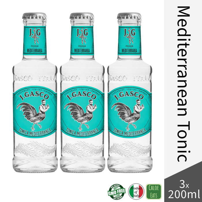 J.Gasco Italian premium Mediterranean Tonic 3x200ml