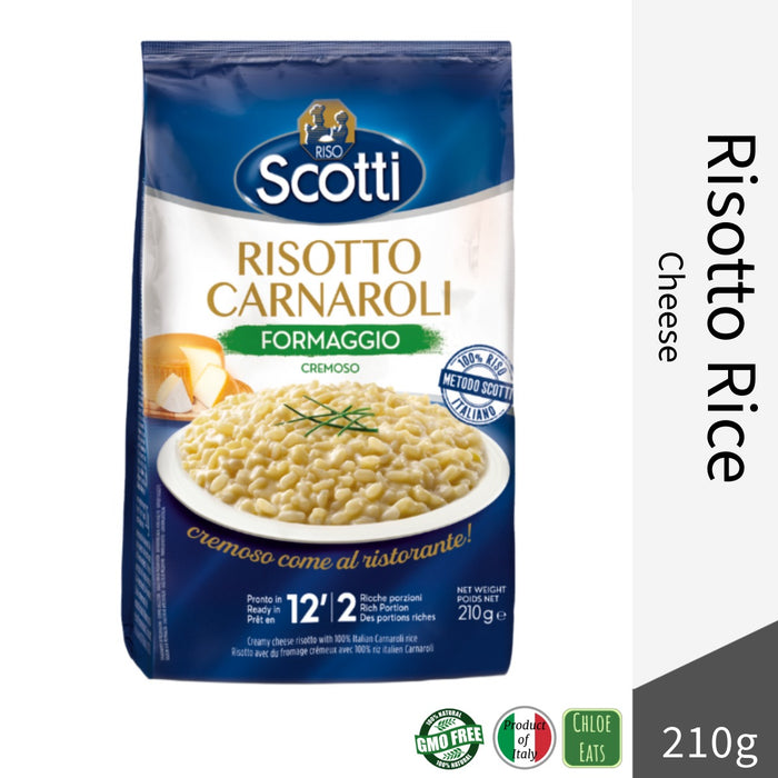Scotti Italian Carnaroli Risotto Rice 210g - Cheese