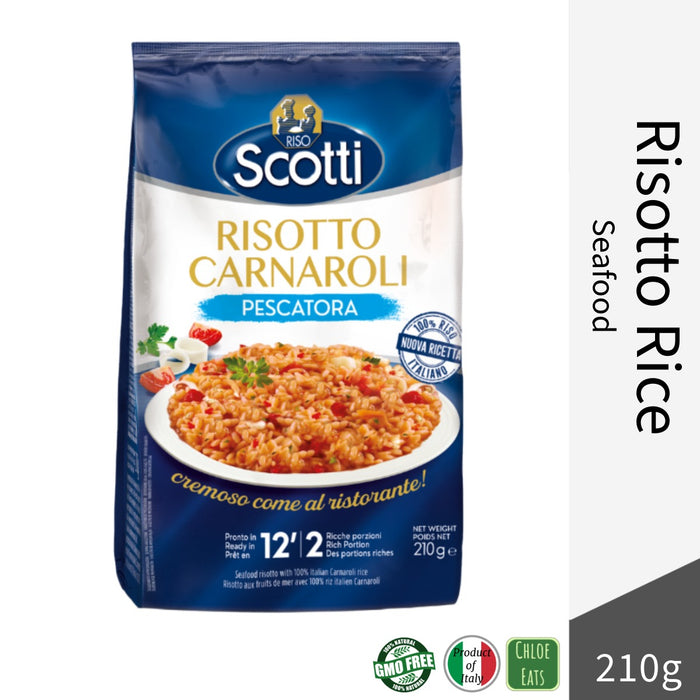 Scotti Italian Carnaroli Risotto Rice 210g - Seafood