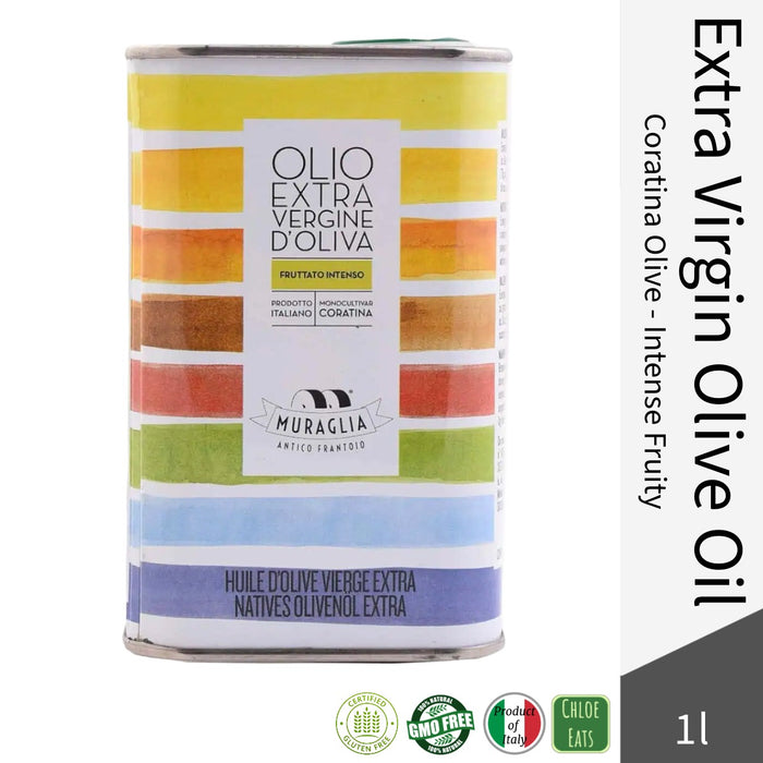 Muraglia Italian Premium Extra Virgin Olive Oil - tin 1l