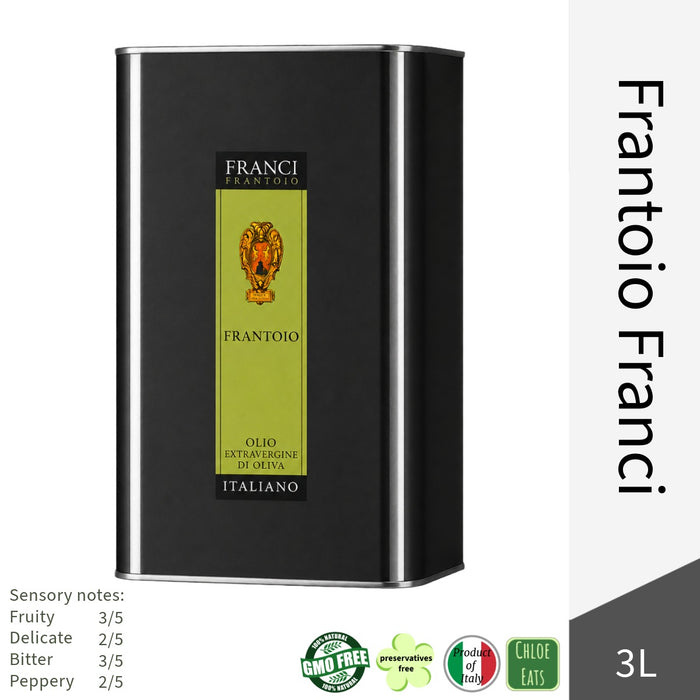 Franci Italian Premium Extra Virgin Olive Oil - Frantoio Franci 3L Tin