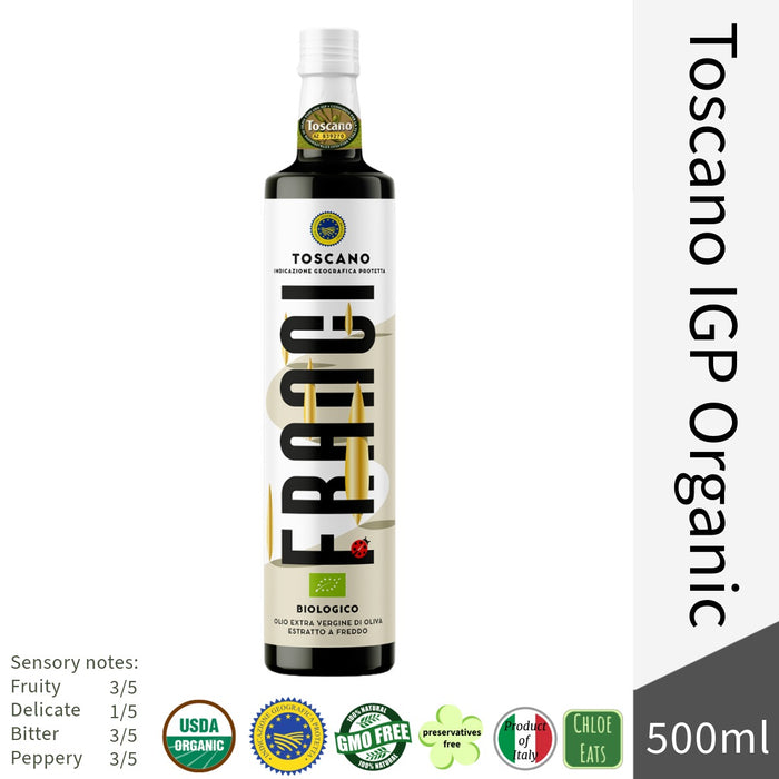 Franci Italian Premium Organic Extra Virgin Olive Oil - Francibio Toscano IGP 500ml