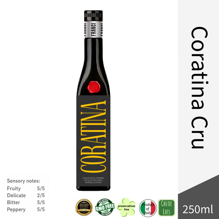 Frantoio Franci Italian Premium Coratina Cru Extra Virgin Olive Oil 250ml