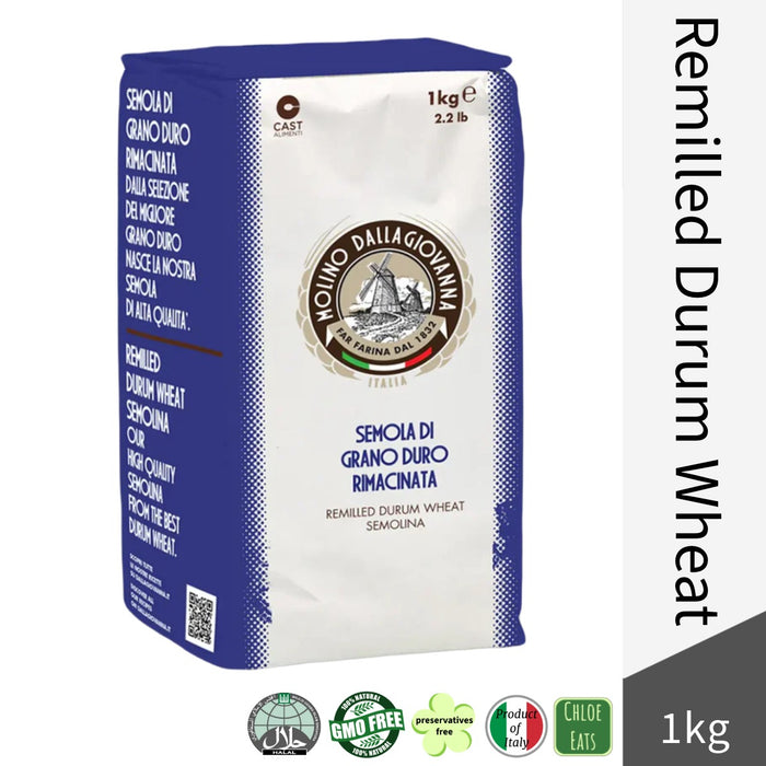 Dallagiovanna Italian Durum Semolina Rimacinata Flour for Pasta & Bread 1kg