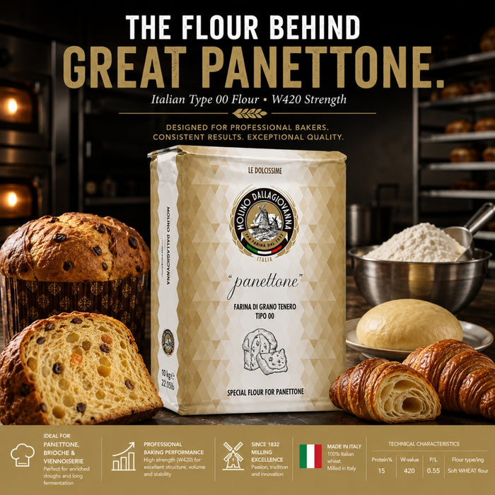 Dallagiovanna Italian Type 00 Panettone Flour for Panettone, Brioche & Viennoiserie 10kg