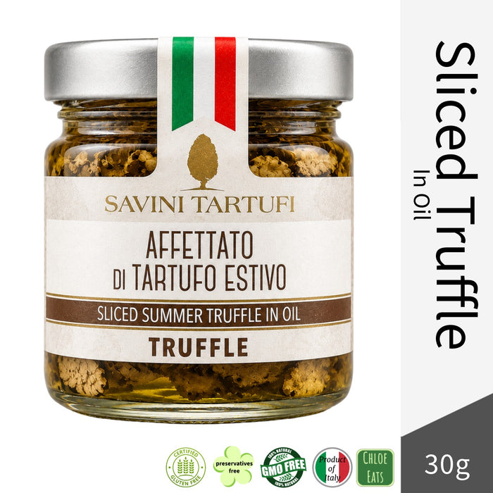 Savini Premium Italian Sliced Summer Truffle in Olive Oil 30g