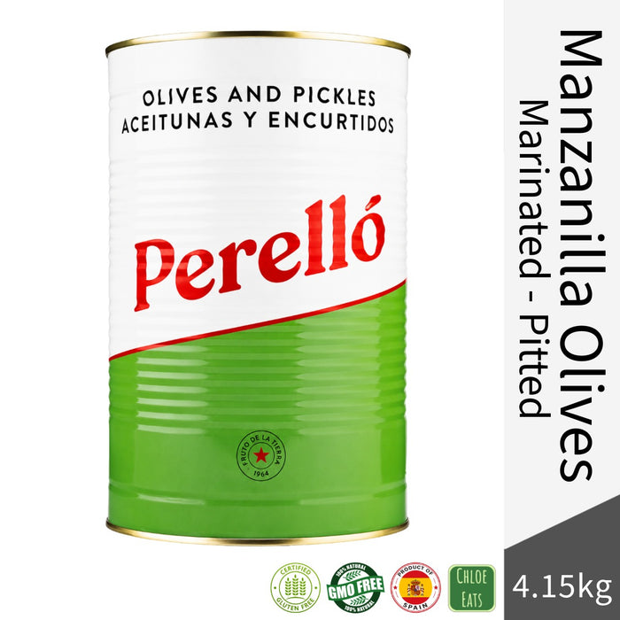 Perello Spanish Manzanilla Olives Gazpacha Style 4.15kg