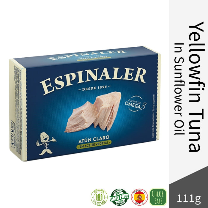 Espinaler Spanish Yellowfin Tuna in Sunflower Oil 111g