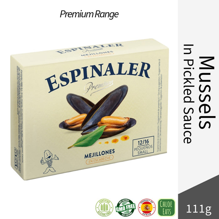 Espinaler Premium Spanish Mussels in Pickled Sauce 111g
