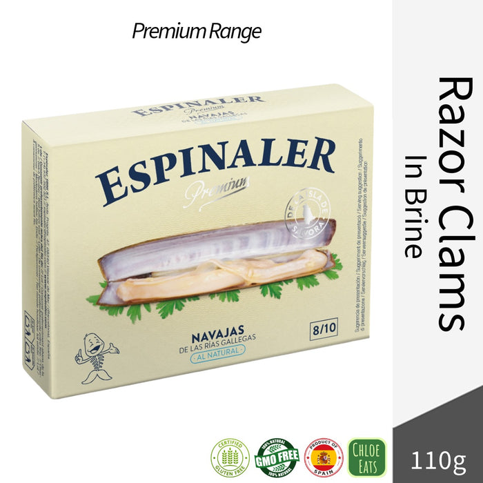 Espinaler Premium Spanish Razor Clams (Navajas) 110g
