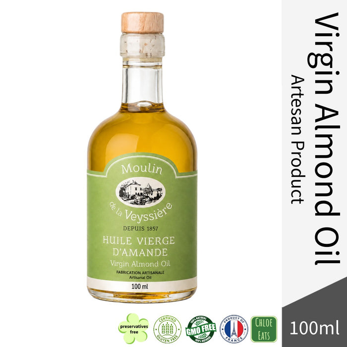 Moulin de la Veyssiere Premium French Virgin Almond Oil 100ml