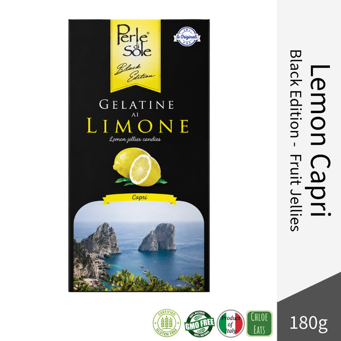 Perle di Sole Black Edition Capri Lemon Fruit Jellies 180g