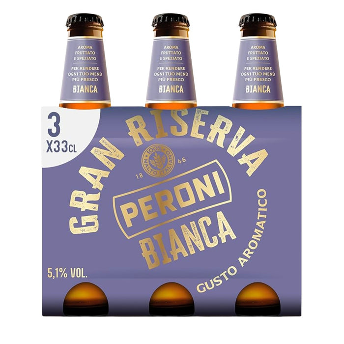 Peroni Italian White Reserve Beer 5.1% 3x330ml