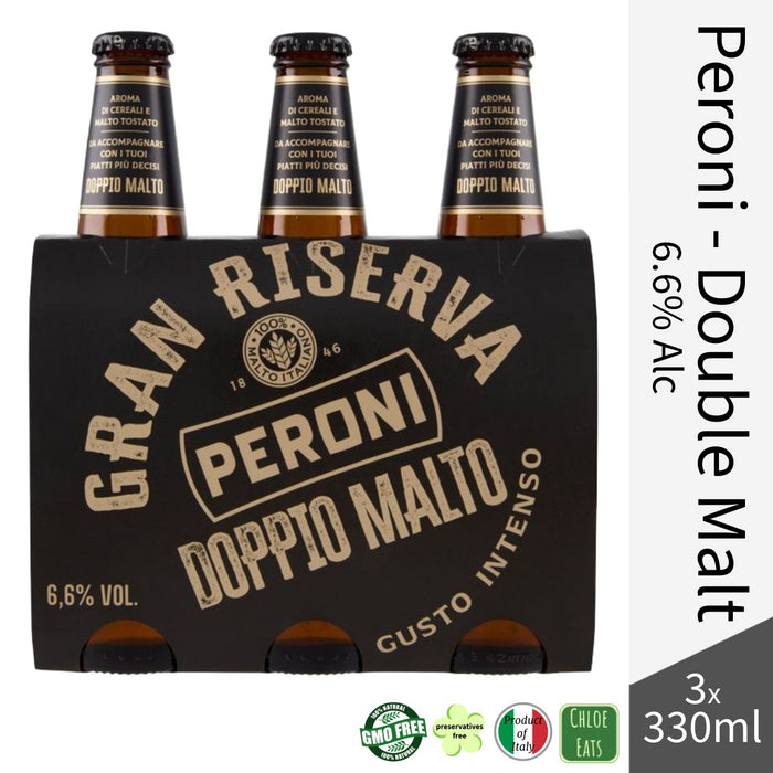 Peroni Italian Double Malt Reserve Beer 6.6% 3x330ml