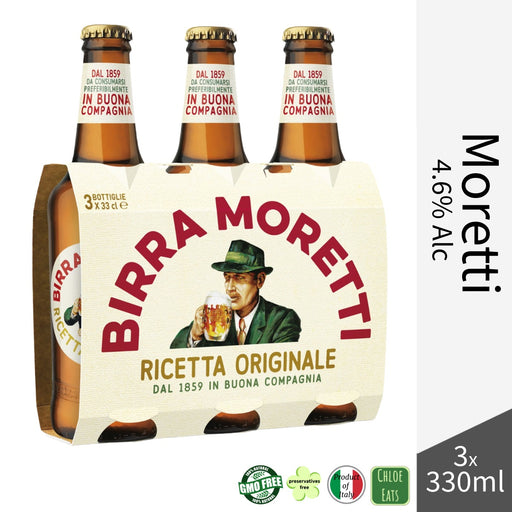 Moretti Italian Beer 4.6% 3x330ml