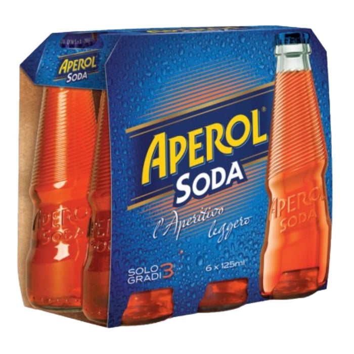 Aperol Soda Italian Aperitivo 3% 6x125ml