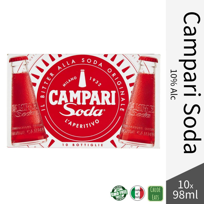 Campari Soda Italian Aperitivo 10% 10x98ml