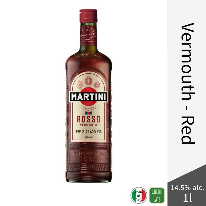 Martini Rosso Italian Red Vermouth 14.5% 1L