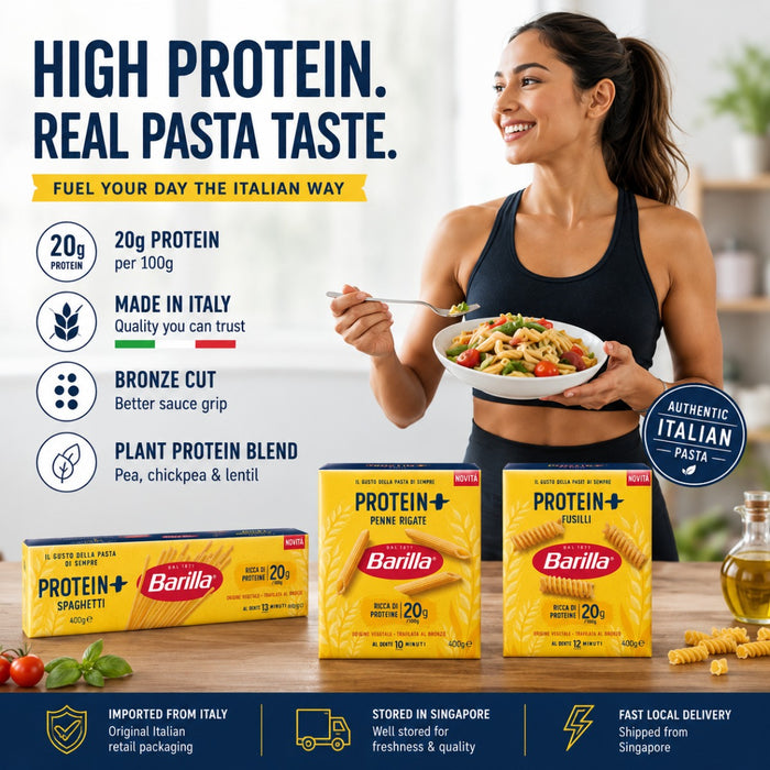 Barilla Italian High Protein Penne Rigate Pasta 20% 400g
