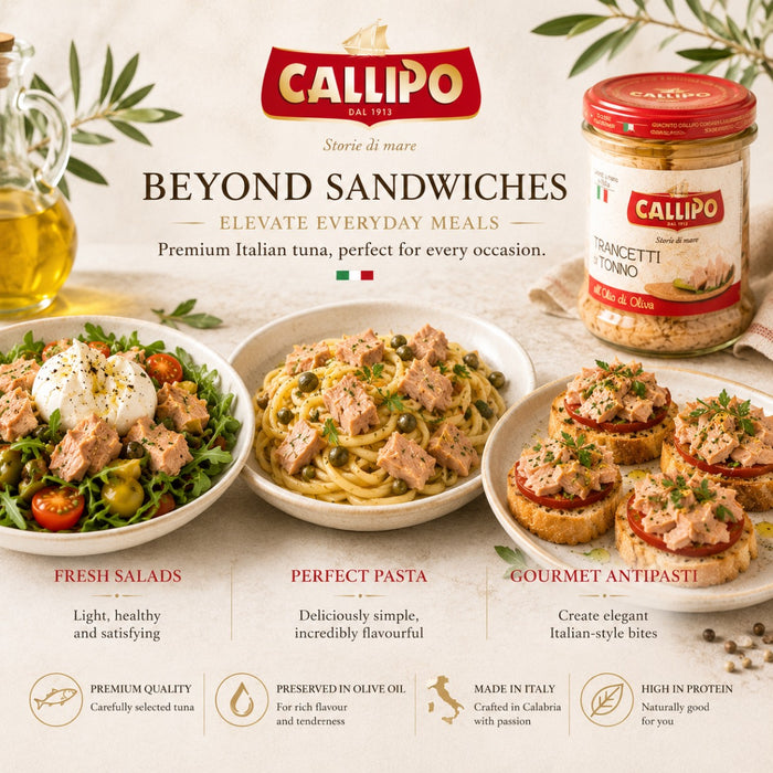 Callipo Italian Yellowfin Tuna chunks in olive oil - Bundle 3x70g
