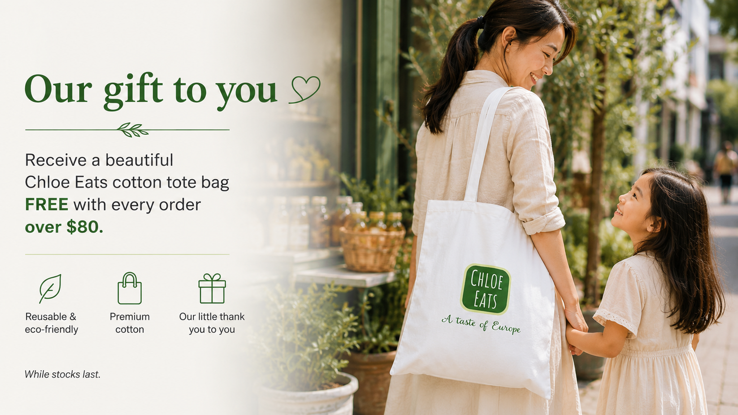 Free Chloe Eats Tote Bag
