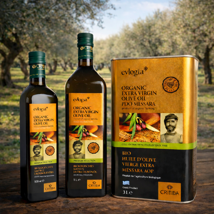 Critida Greek premium Organic Extra Virgin Olive Oil - Bottle 1l