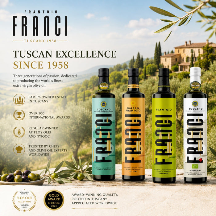 Frantoio Franci Italian Premium Extra Virgin Olive Oil - Villa Magra Grand Cru 500ml
