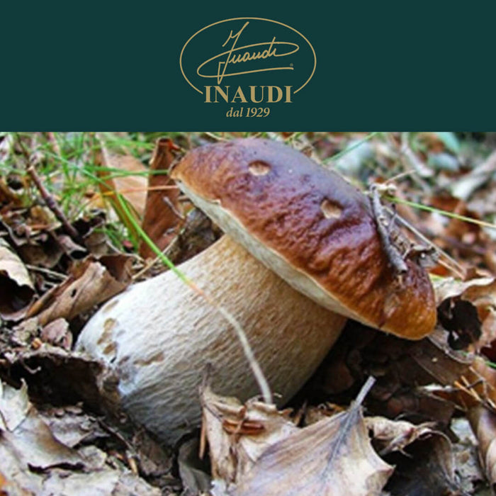 Inaudi Italian artisanal cut Porcini Mushrooms in Olive Oil