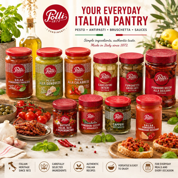 Polli Italian Vegan Pesto sauce 180g - Chickpeas 180g
