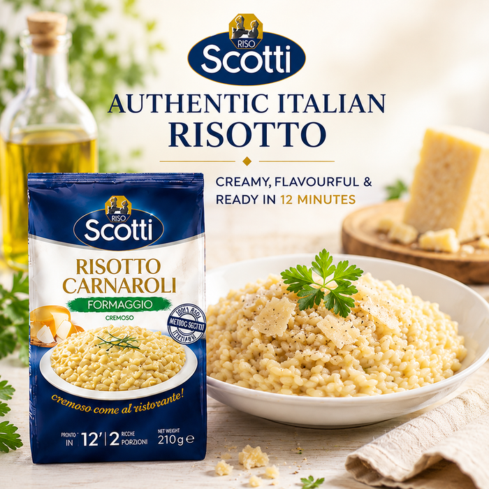 Scotti Italian Carnaroli Risotto Rice 210g - Cheese