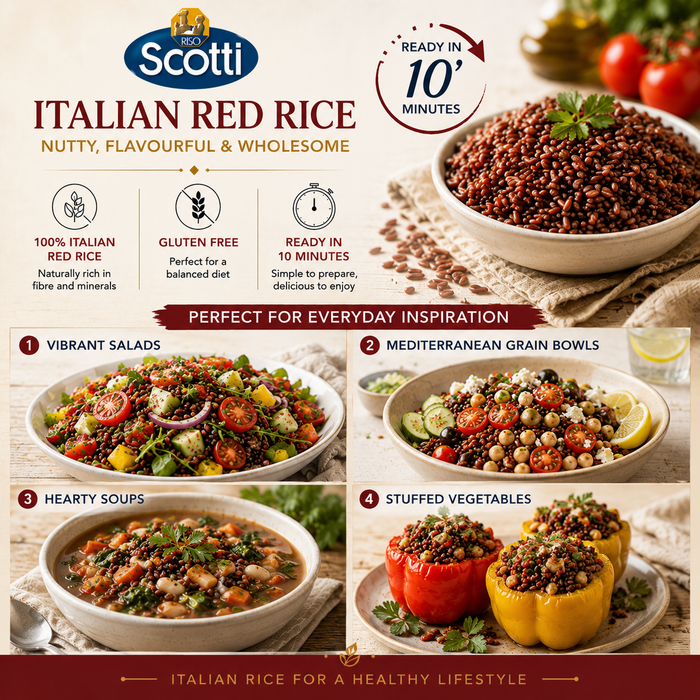 Scotti Italian Red Whole Wheat Rice 500g